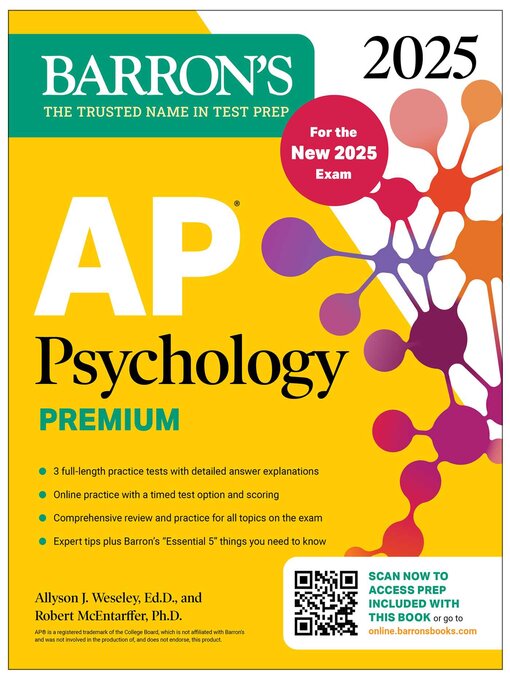 Title details for AP Psychology Premium, 2025 by Barron's Educational Series - Available